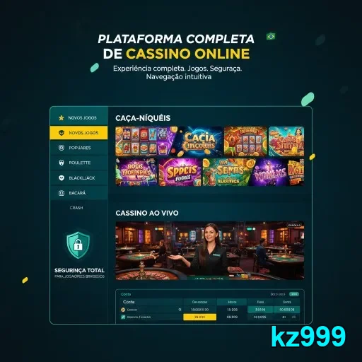 Ilustração de Aproveite o aplicativo kz999 para jogos em qualquer lugar